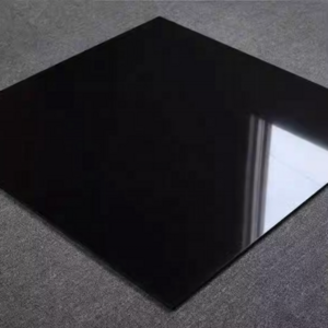 Black Ceramic Tile Polished Surface for Flooring  Black Shiny Floor Tile