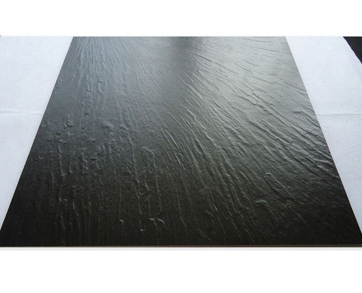 Factory Direct 600x600mm Matte Finish Full Body Black Tiles Imitate Slate Stone