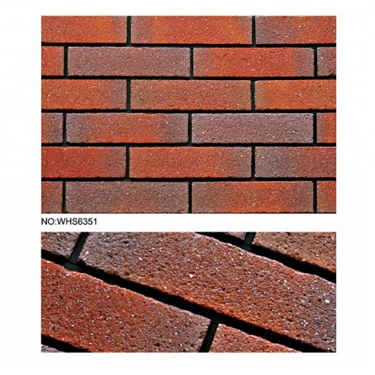 Natural Clay Brick without Glaze Wall Brick Veneer