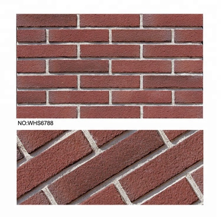 Natural Clay Brick without Glaze Wall Brick Veneer