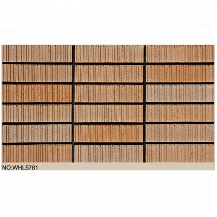 High Quality Linear Finish Clay Wall Brick Exterior Thin Tile