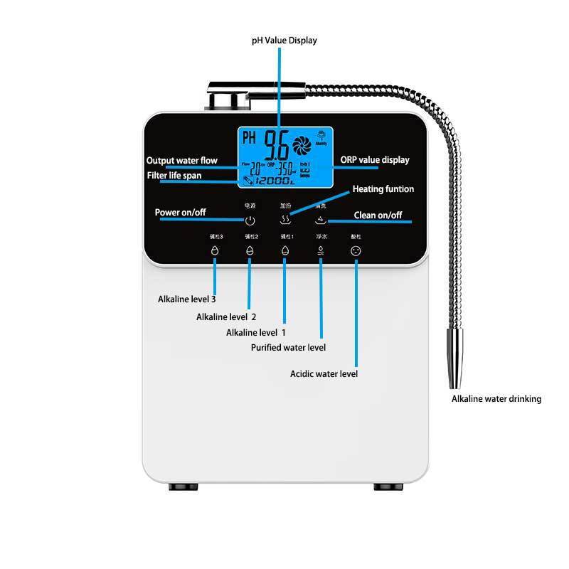 Alkaline water generator 5/7/11 plates alkaline water machine ionized alkaline water ionizer korea