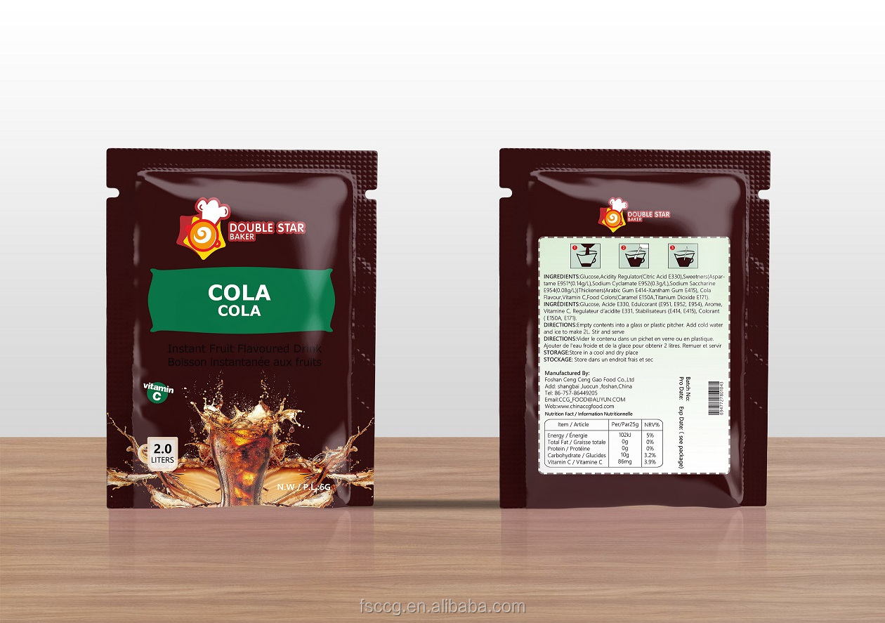 New Arrival Cola Flavor Instant Drink Powder Manufacturer For Beverage