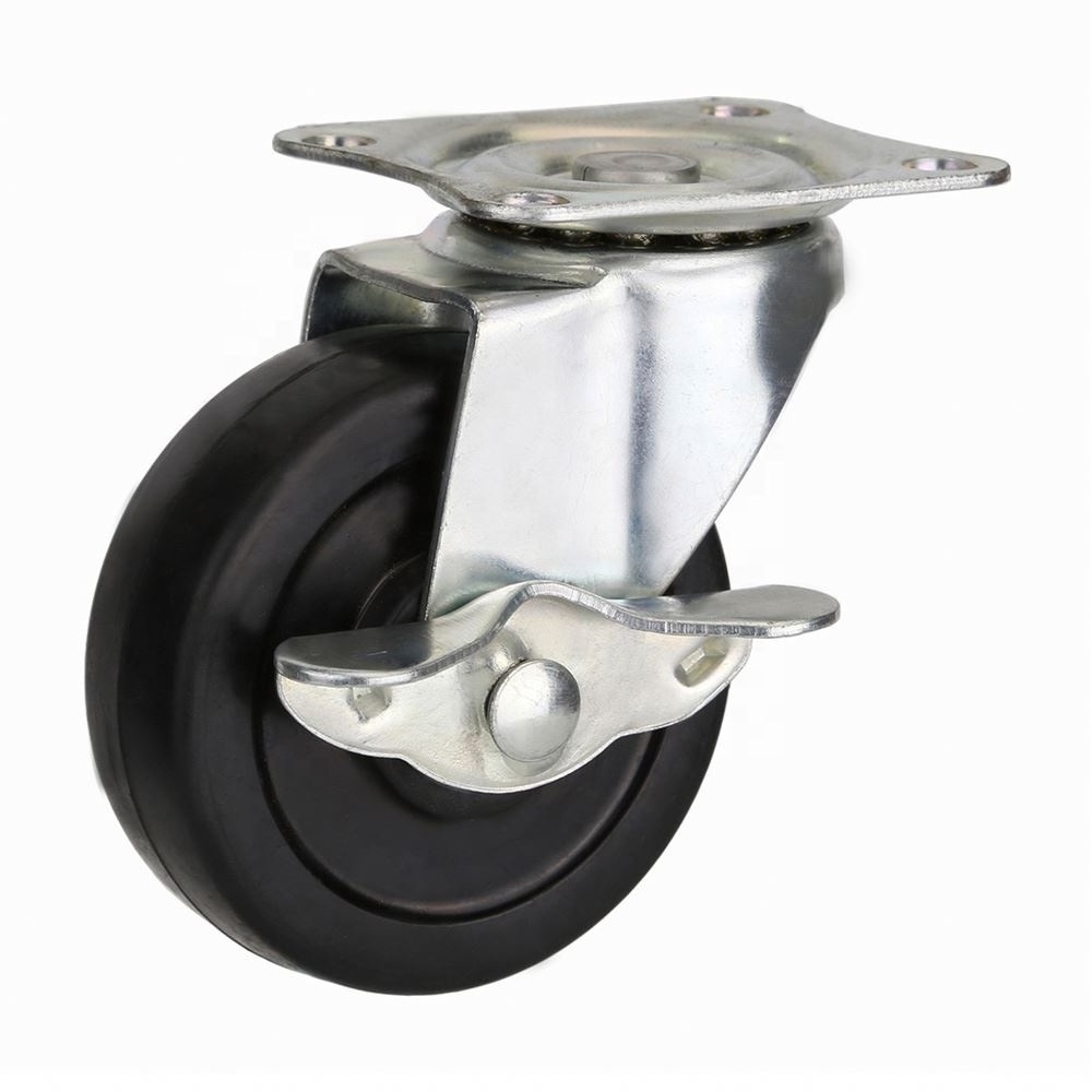 1 Inch Light Duty Black Pp Swivel Caster Wheel