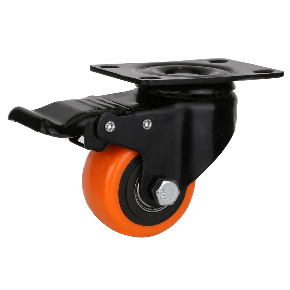 fabrica de ruedas popular design removable  2'' caster factories caster with brake wheel replace for beach cart