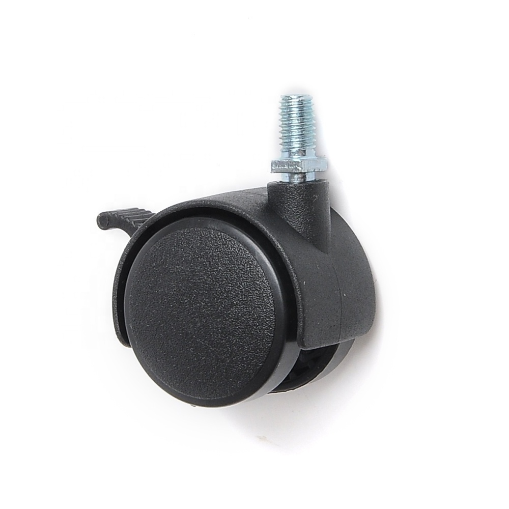 40mm Small Plastic Furniture Nylon Black Ball Caster Wheels