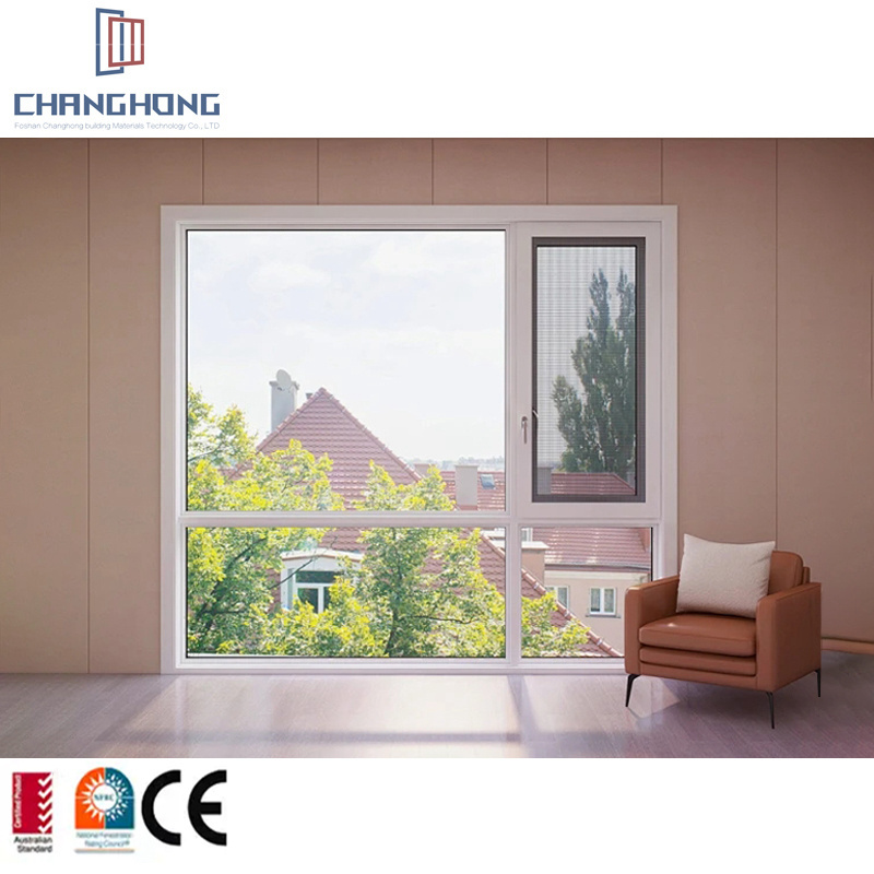 High-end Casement Window Thermal Break Heat Insulated Double Triple Glazing Villas Aluminum Swing Windows