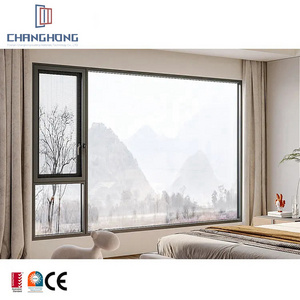 High-end Casement Window Thermal Break Heat Insulated Double Triple Glazing Villas Aluminum Swing Windows