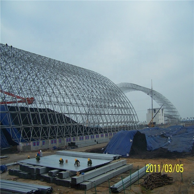 Light metal roof  structural steel space frame steel roof truss