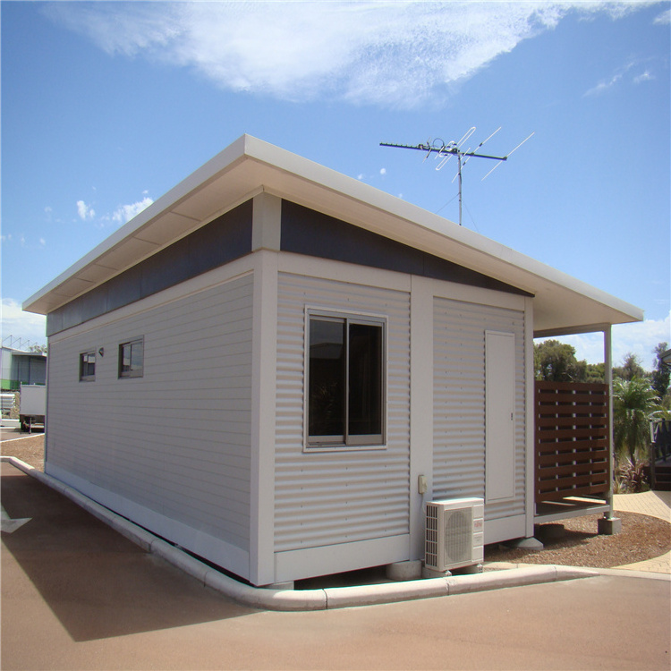 Low cost flat roof modular prefabricated prefab container kit house homes