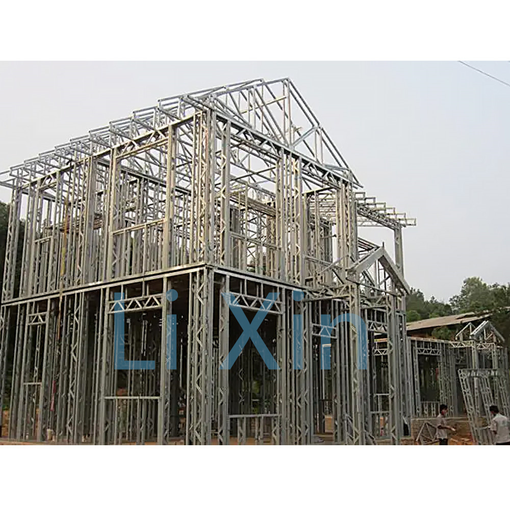 Li Xin Modern Construction Steel Frame Prefabricated Building Luxury Prefab House Homes Light Steel Structure Villa