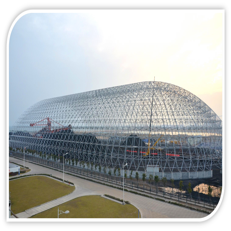 Light metal roof  structural steel space frame steel roof truss