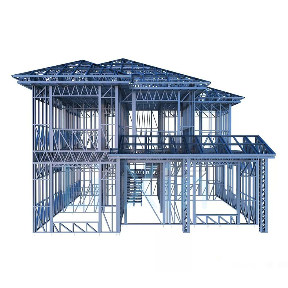 Li Xin Modern Construction Steel Frame Prefabricated Building Luxury Prefab House Homes Light Steel Structure Villa