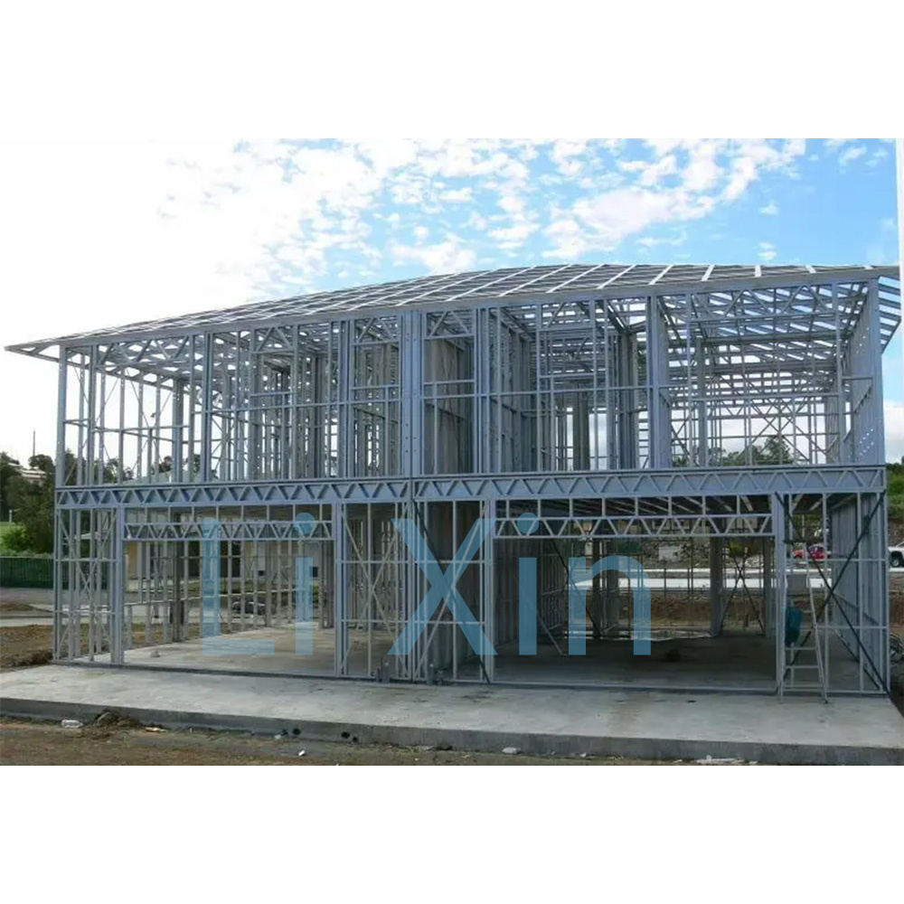 Li Xin Modern Construction Steel Frame Prefabricated Building Luxury Prefab House Homes Light Steel Structure Villa