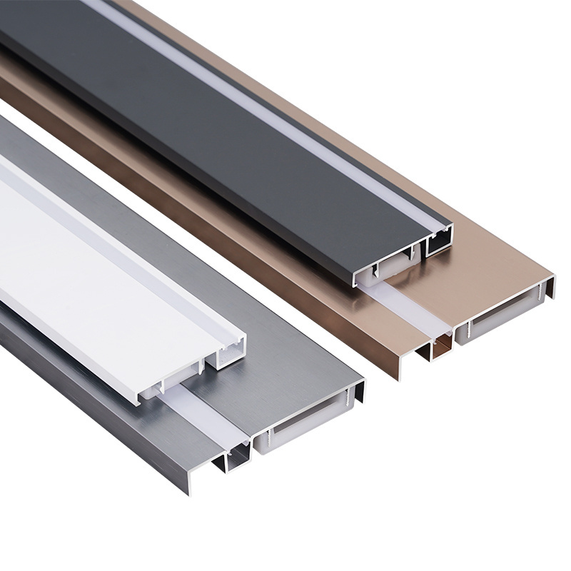 LED Aluminum Skirting Light Profile Wall skirting Board baseboard floor accessories Lamp strip aluminum alloy skirting board