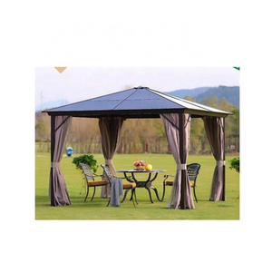 CHARMING Wholesale Metal Patio Galvanised Hardtop Gazebo Outdoor Modern