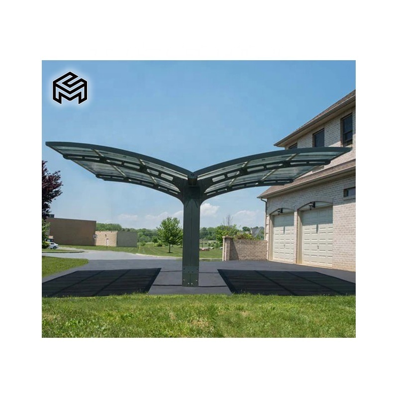 Home Garden Single Slope Metal Roof Aluminum Carport