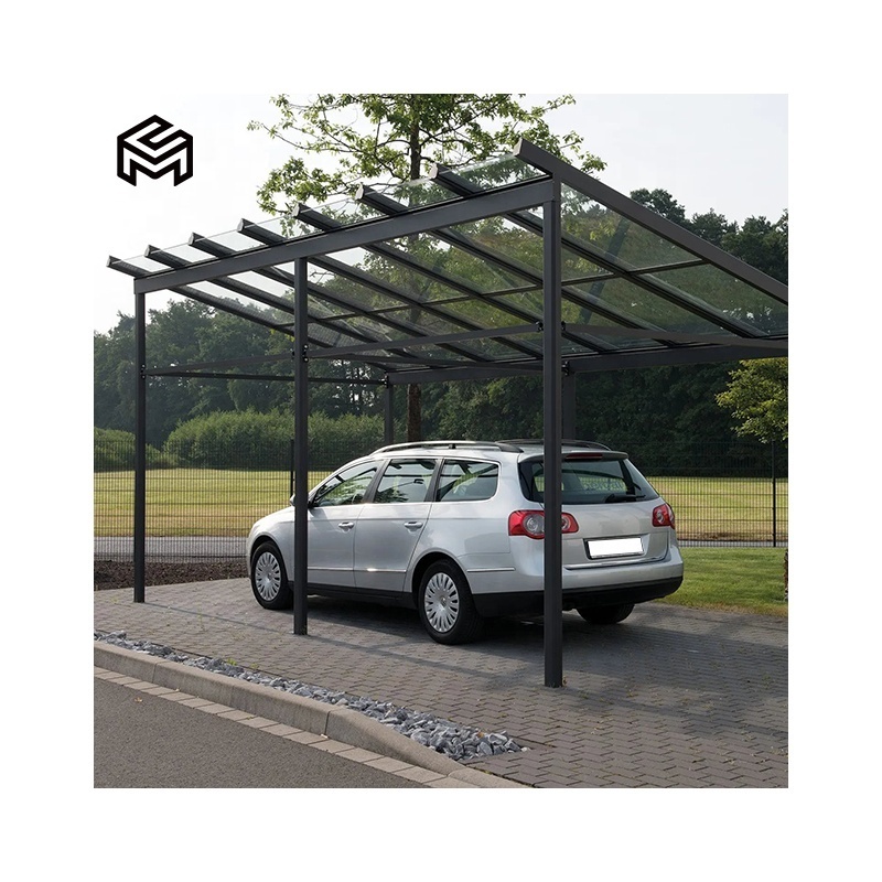 Home Garden Single Slope Metal Roof Aluminum Carport