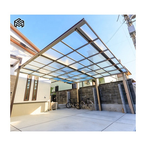 Aluminum Carport Polycarbonate Sheet 20x30 Aluminum Frame Cantilever Carport Glass Roof