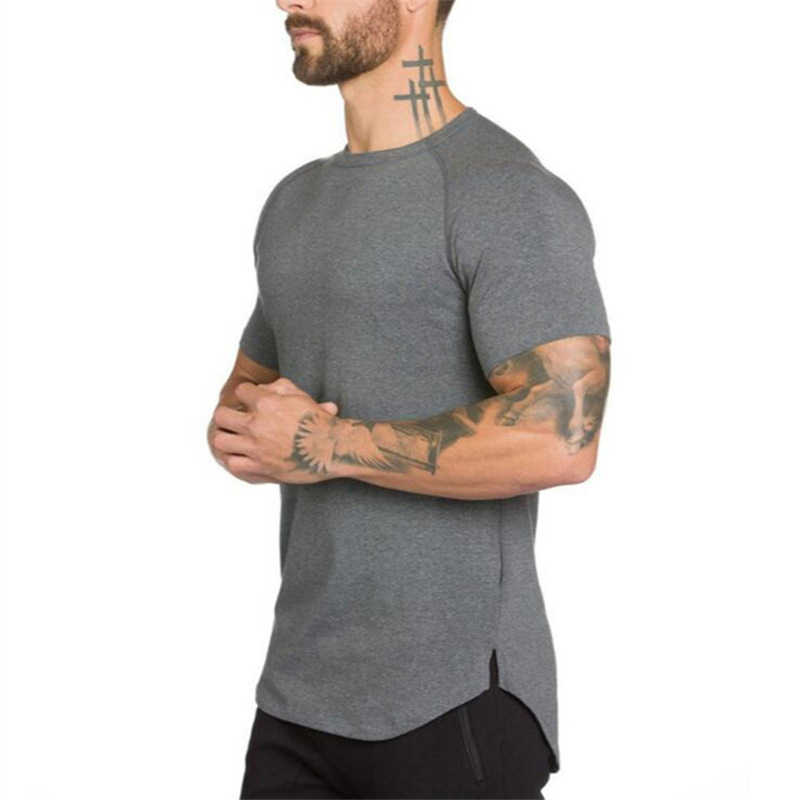 95 Cotton 5 Spandex T Shirts Wholesale Gym Tshirt Muscle Shirt