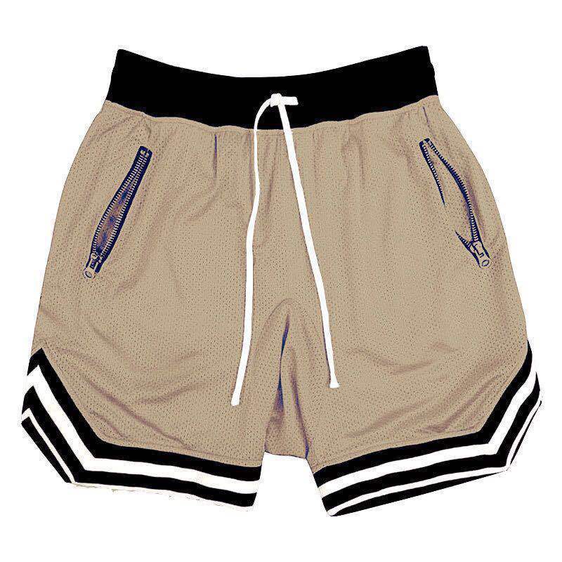 Custom Basket Ball Shorts Plain Basketball Shorts Mesh Shorts With Zipper Pockets