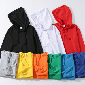 100 Cotton Sweatshirts Wholesale Plain Hoodies No String Private Label Hoodies