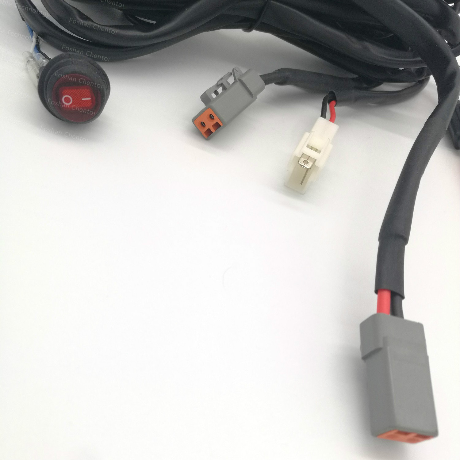 Off-Road Vehicle Headlight High Beam Lamp H4 HB3 9005 Connecting 300Watt LED Light Bar Wiring Harness