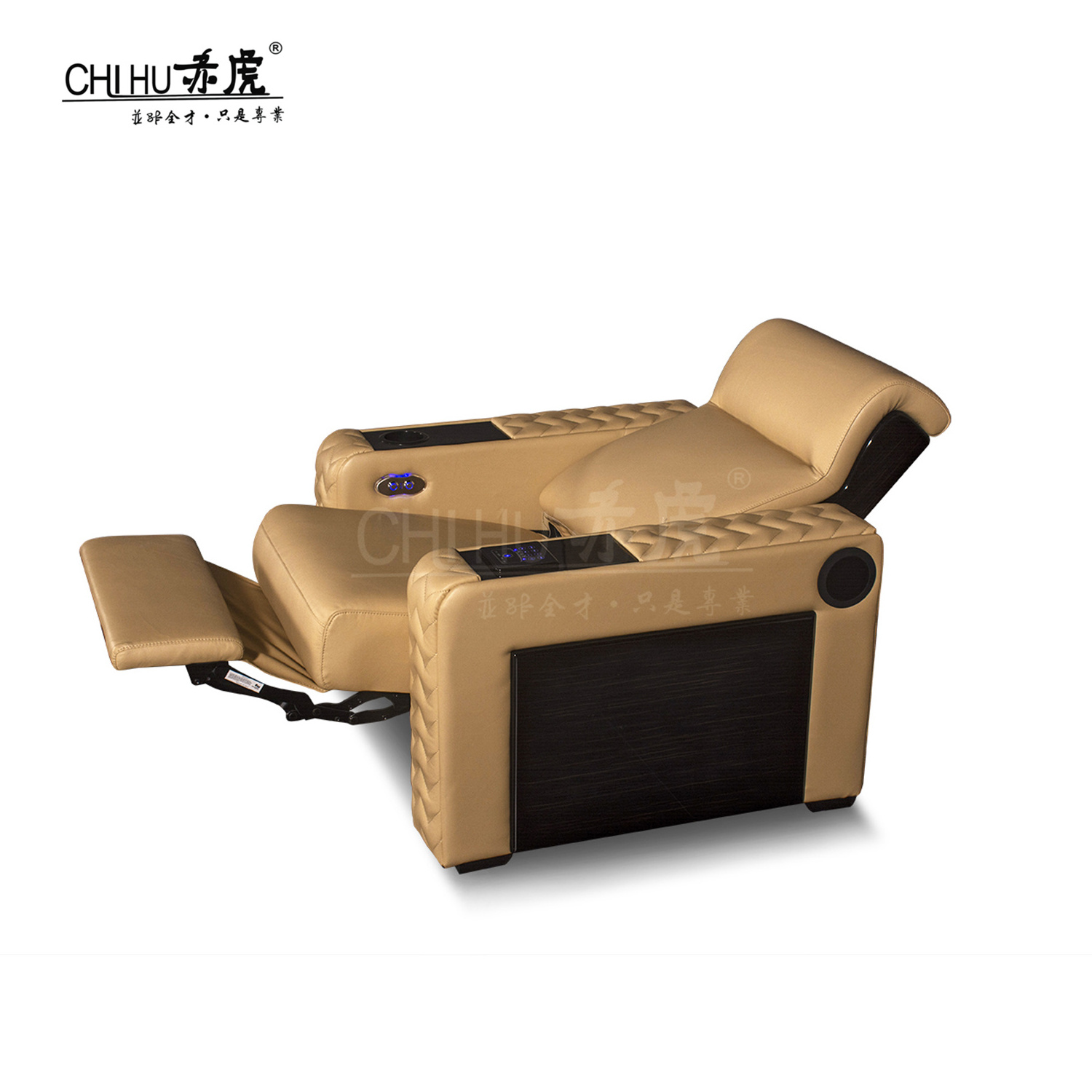 Customized Theater Electric Recliner Sofa Vip Home Cinema Seating Leather Single Seat Sofa Reclining Chair