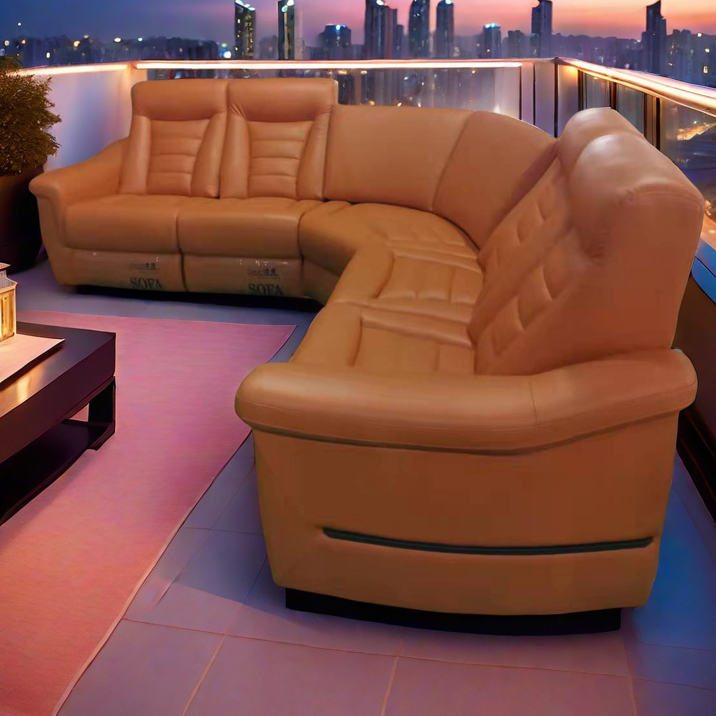 High luxury theater room sofa chair with electric recliner very comfortable movie room use