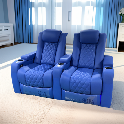 2 Seaters Home Cinema Chairs Theatre seating Electric Recliner Sectional Sofa Theater Recliner Massage living room sofa