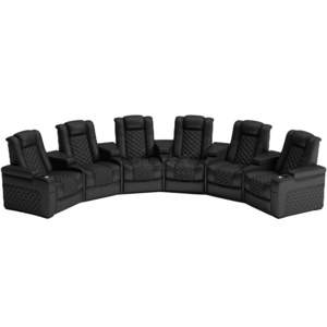 Custom made curve design home cinema sofa theater furniture electric recliner sofa living room interior chair reclining sofas