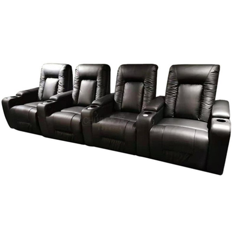 Leather Home Cinema Sofa Luxury Single Seat Electric Recliner Cinema Sofa Chair