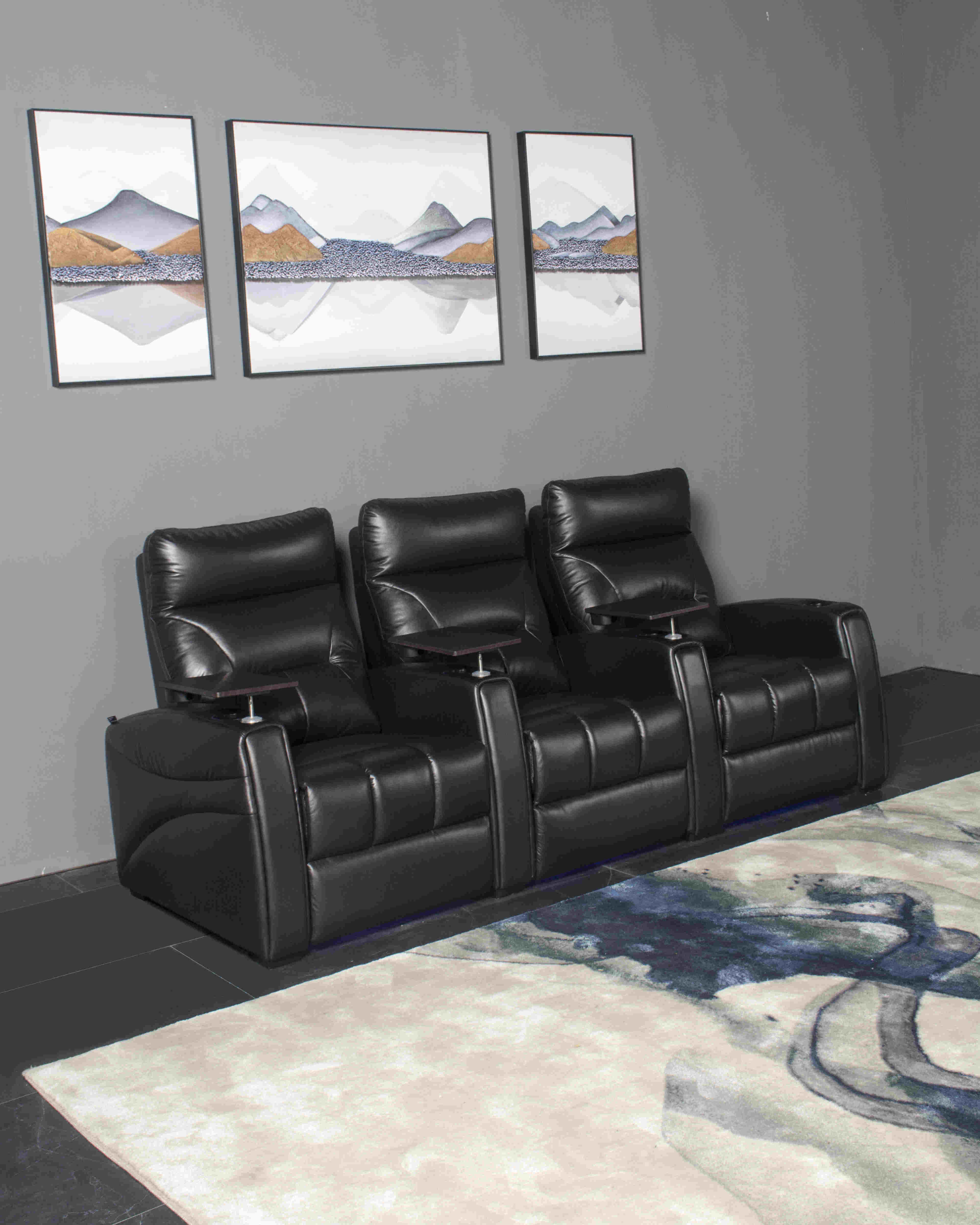 Film movie theater seats cinema house basement furniture electric recliner sofa chairs black home theater seating