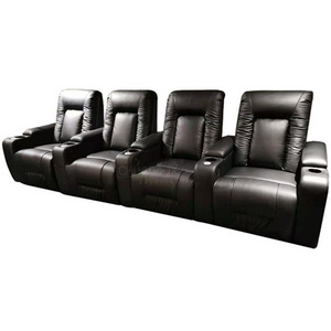 Luxury Modern Leather Cinema Upholstered Reclining Sofa Beautiful Home Theater Sofa Furniture