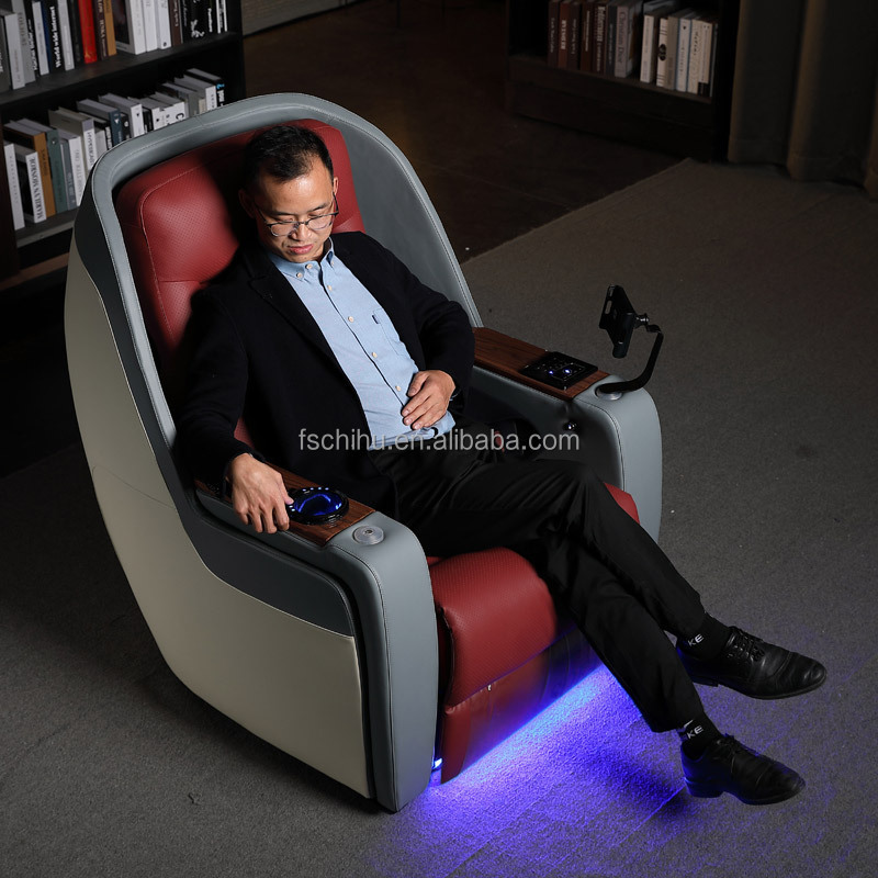 Model comfortable vip single chair for home sofa  use for theater room or movie room with electric recliner led lights