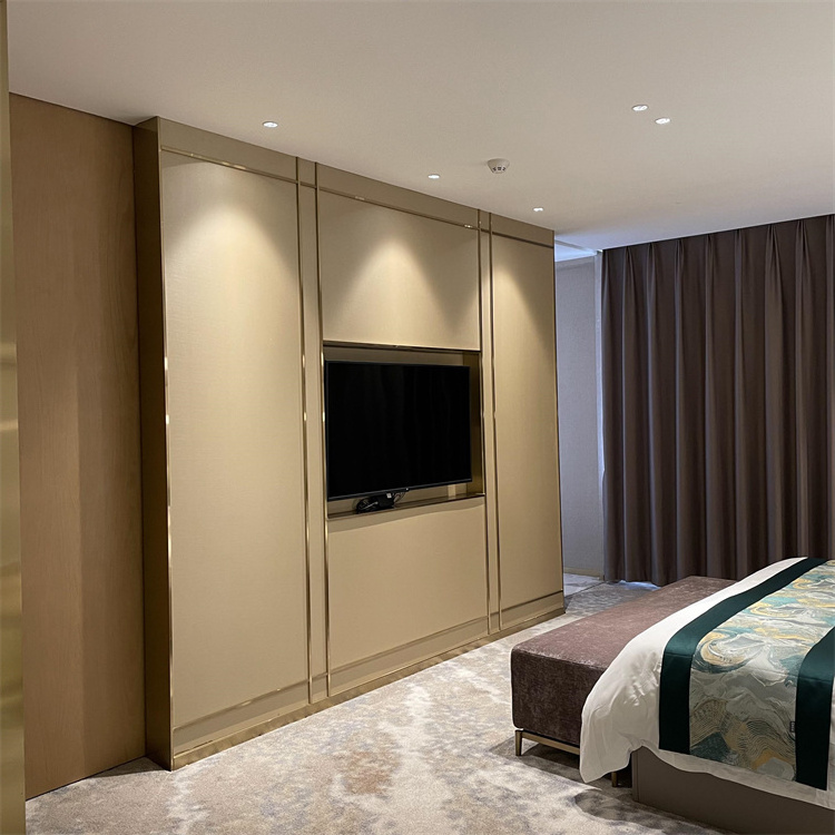 Four Seasons Luxury Hotel Room Furniture Hotel Bedroom Set Custom Made Hotel Furniture Modern Foshan Paken Hyatt Marriott 5 Star