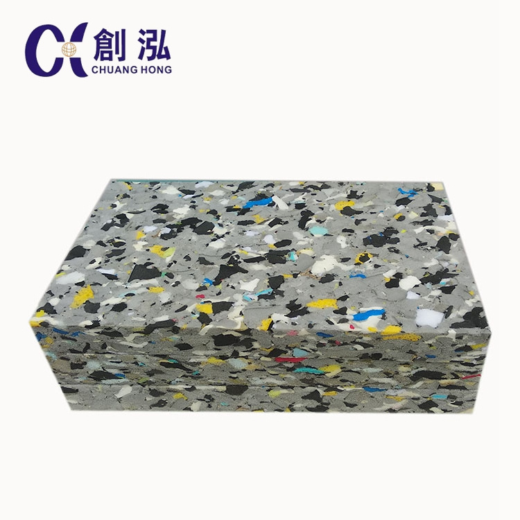 High density rebonded foam block recycled foam for mattress