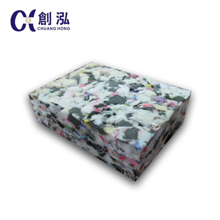 High density rebonded foam block recycled foam for mattress