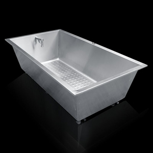 Portable walk in bathroom bathtub stainless steel bath tub for adults