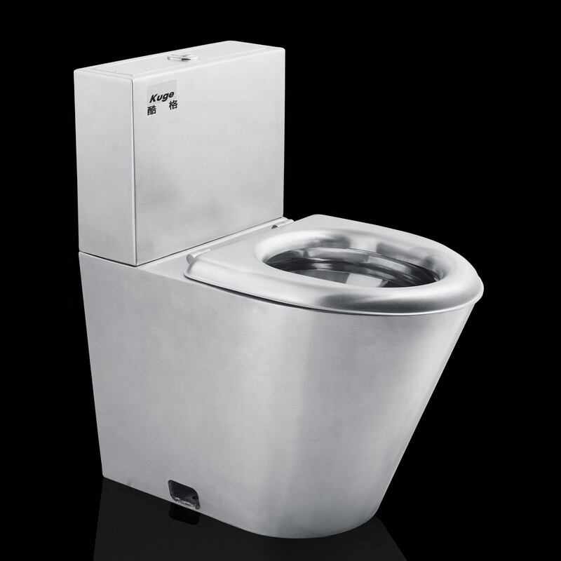 Custom standard toilet bowl price commercial stainless steel public toilet with toilet seat