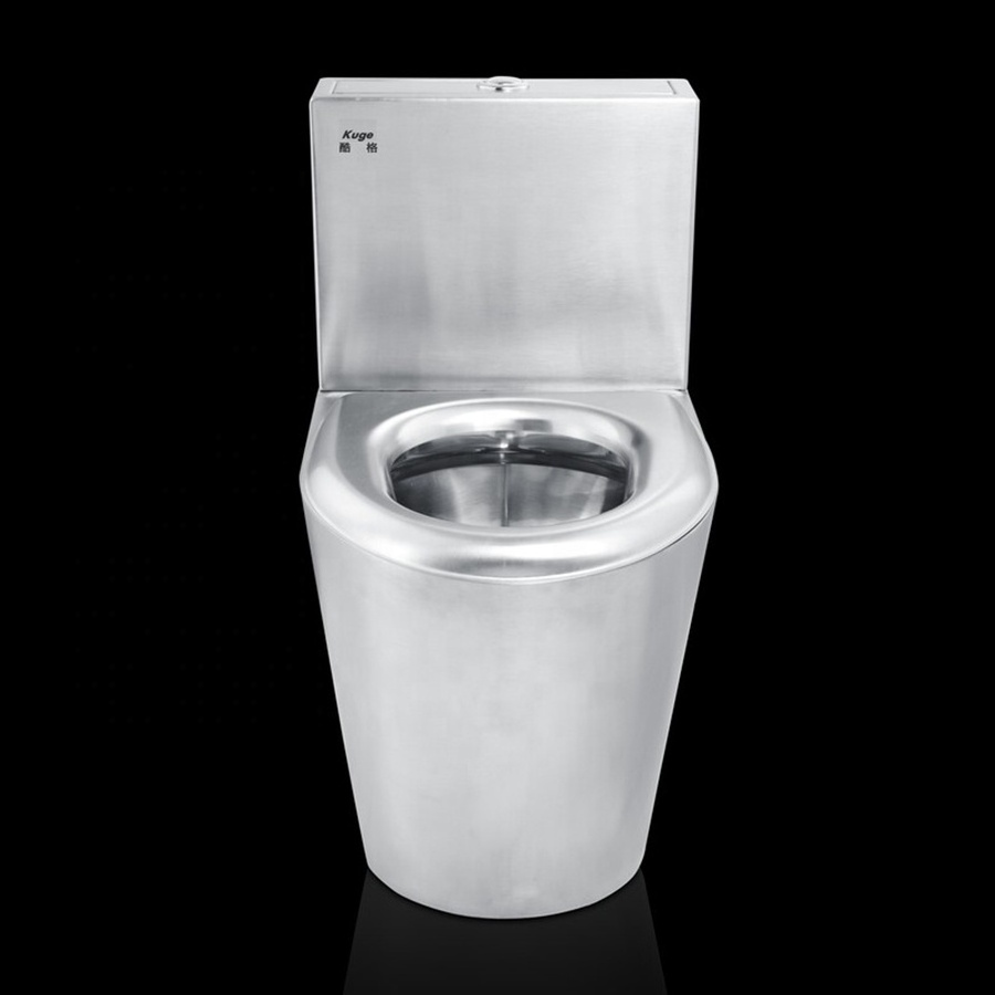 Custom standard toilet bowl price commercial stainless steel public toilet with toilet seat