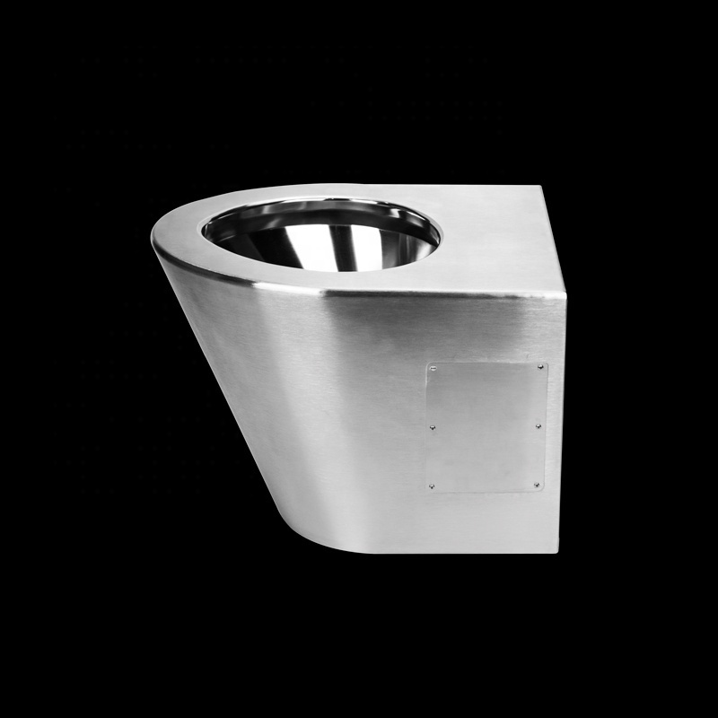 Wholesale small industries washdown one-piece sanitary ware floor mounted bathroom stainless steel toilet