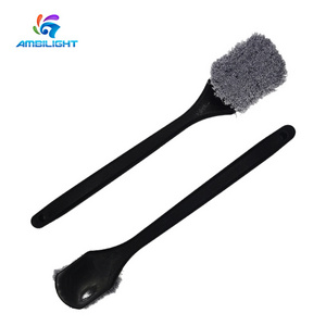 Wholesale Long Handle Auto Wheel Rim Clean Brush Grey Car Tire Tyre Brush