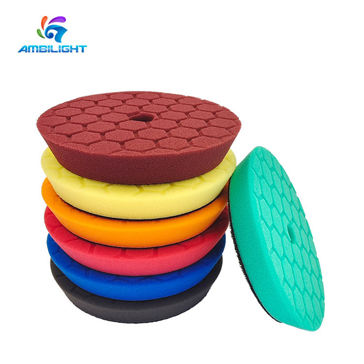 DA 3 inch Honeycomb Polishing Pads China Car Care Products Polishing Sponge Pad