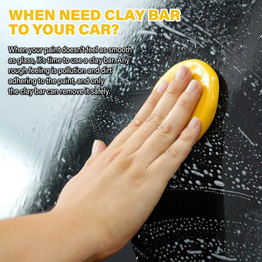 3 Pack 100g Car Clay Bar Auto Detailing Cleaner Kit for Coating Polisher Car Wash Set