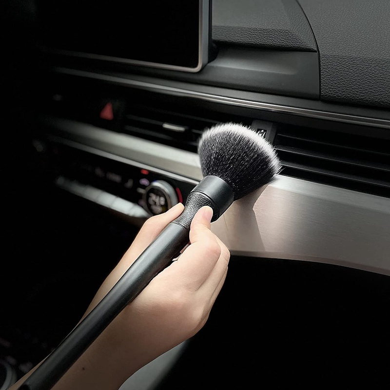 Ultra Soft Synthetic Hair Auto Cleaning Detailing Brush Sash Wheel Dash Trim Brush For Car Care