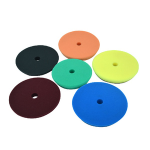 3 inch 80mm Multi Color Car Polishing Foam Pads for Car Detailing RO/DA Polisher Round Edge Flat Surface Polisher Foam