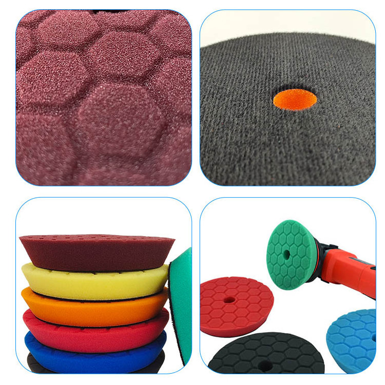 DA 3 inch Honeycomb Polishing Pads China Car Care Products Polishing Sponge Pad