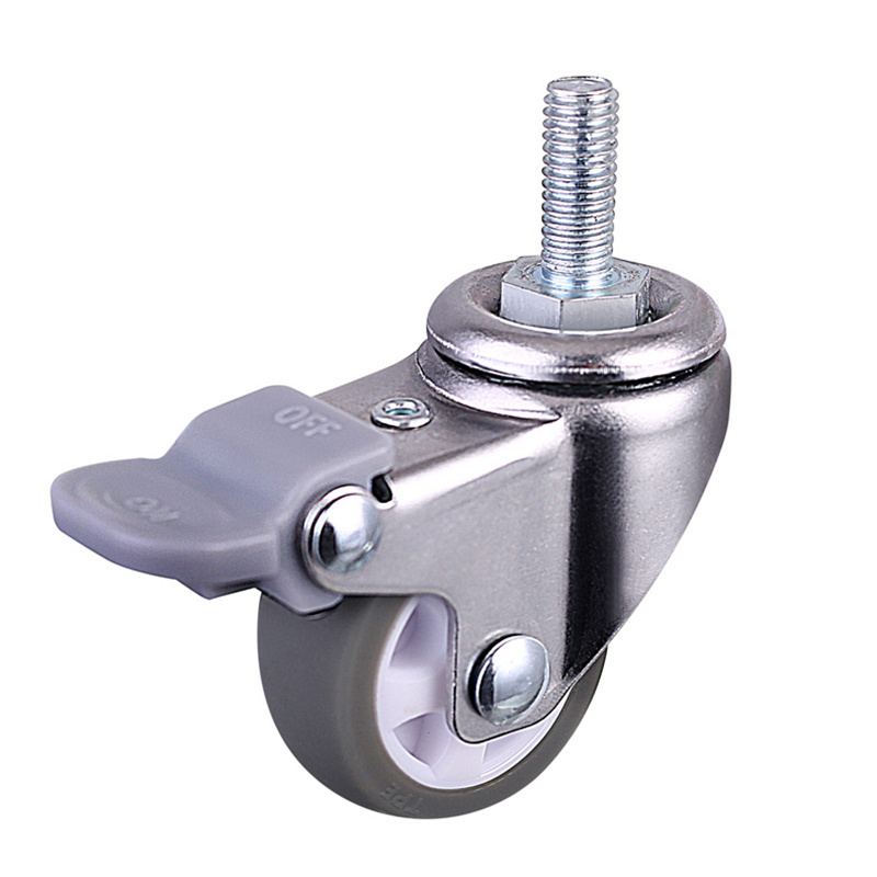 CMCL 25 mm Small Furniture Casters Manufacturer Locking Caster Wheel 1 Inch Swivel Caster