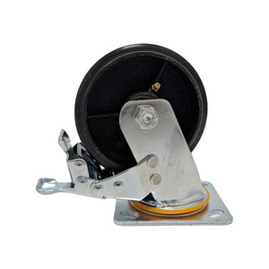 CMCL 5 Inch Casters Heavy Duty Industrial Casters Locking Swivel Brake Castor Universal Caster Wheel